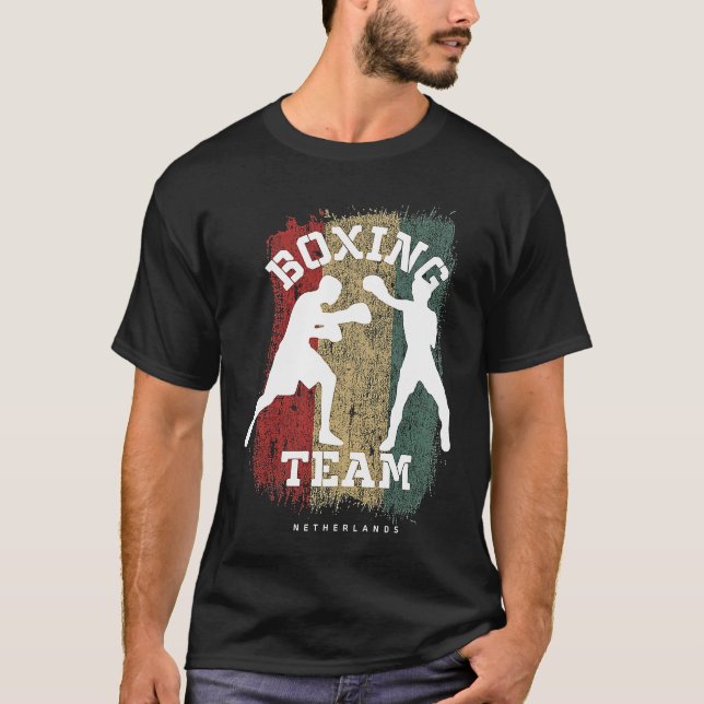 T-shirt Boxe Pays-Bas Combat Sports Boxe (Devant)