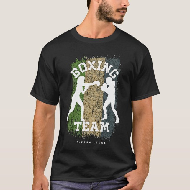 T-shirt Boxe pour femmes Sierra Leone Combat Sports Fighte (Devant)