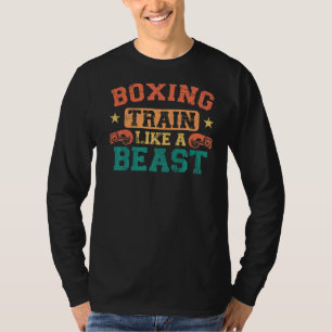 T-shirt Boxe Train De Boxe Vintage Comme Une Bête