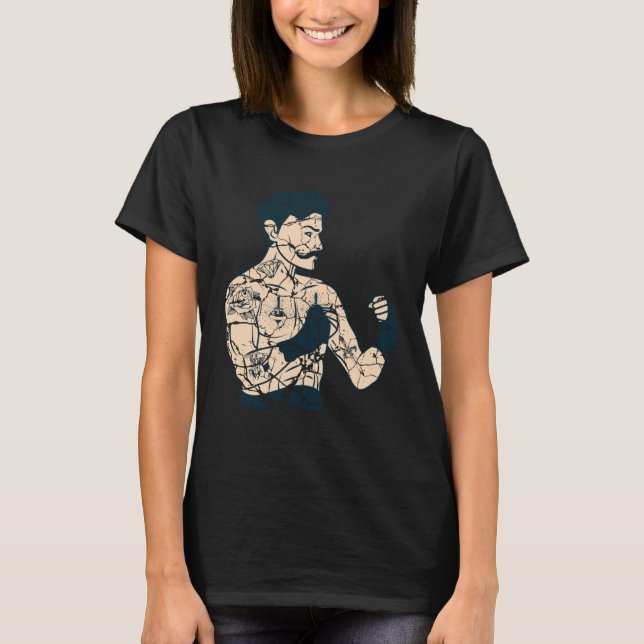 T-shirt Boxer Athlete Or Boxer (Devant)