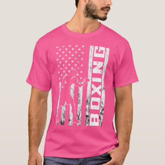 T-shirt Boxer Boxer Usa America Boxing Gants Kickboxing