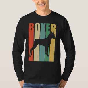 T-shirt Boxer Chien Rétro