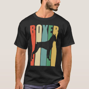 T-shirt Boxer Chien Rétro