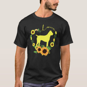 T-shirt Boxer Chien Sunflower He