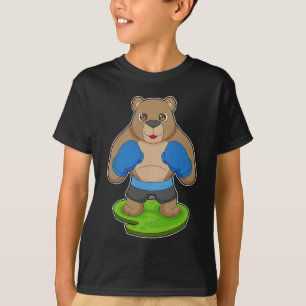 T-shirt Boxer de l'ours Gants de boxe Boxe
