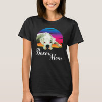 Boxer Dog Mama Rainbow Dog Animal Lover Graphic 