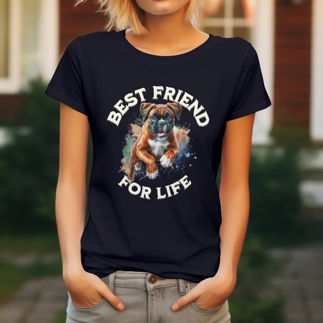 T-shirt Boxer Dog Meilleur Ami Pour La Vie (Créateur téléchargé)