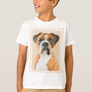 T-shirt Boxer Dog Peinture Non Décroché Art animal origina