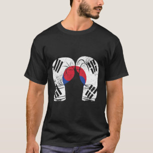 T-shirt Boxer Gants Drapeau Coréen Corée du Sud