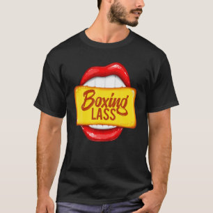 T-shirt Boxer Lass Big Red Lips Sarcastique femmes Pop Art