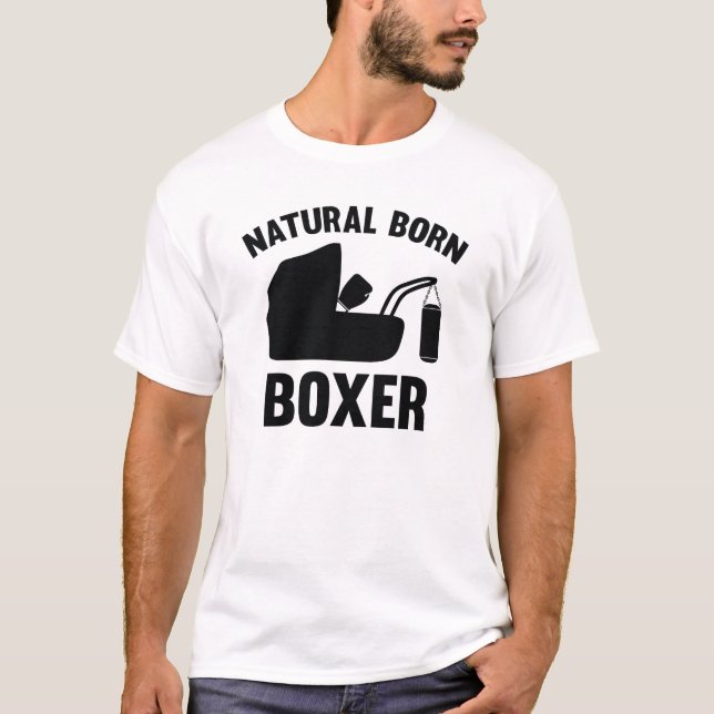 T-shirt Boxer Né Naturel (Devant)