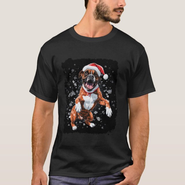 T-shirt Boxer Pop Art Noël  (Devant)