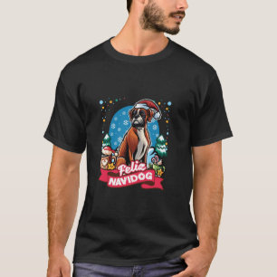 T-shirt Boxer Santa Claus Café Mug Joyeux Chiens de Noël
