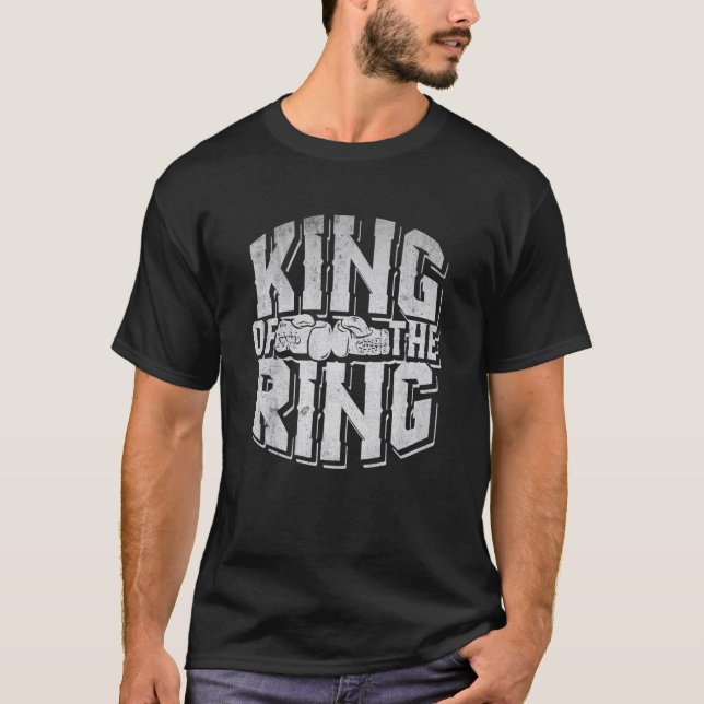 T-shirt Boxer T Gants Champion de chasse Punching Bag (Devant)