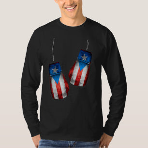 T-shirt Boxers Boricua Ventilateurs de boxe Gants Porto Ri