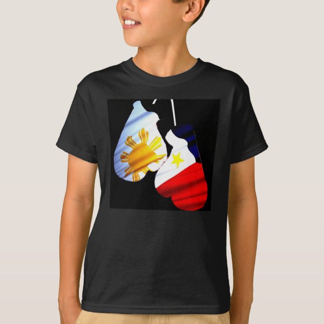 T-SHIRT BOXEUR DE PHILIPPIN DU MARCHAND AMBULANT PACQUIAO (Devant)