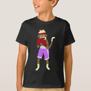 T-shirt Boxeur de singe de chaussette