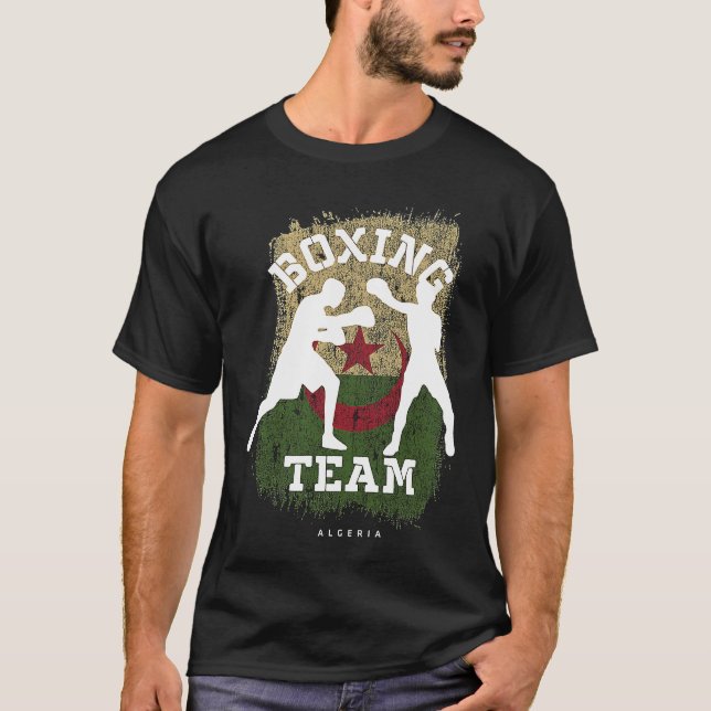 T-shirt Boxing Algeria Combat Sports Fighter Boxing (Devant)