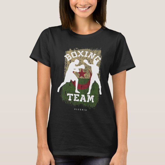 T-shirt Boxing Algeria Combat Sports Fighter Boxing (Devant)