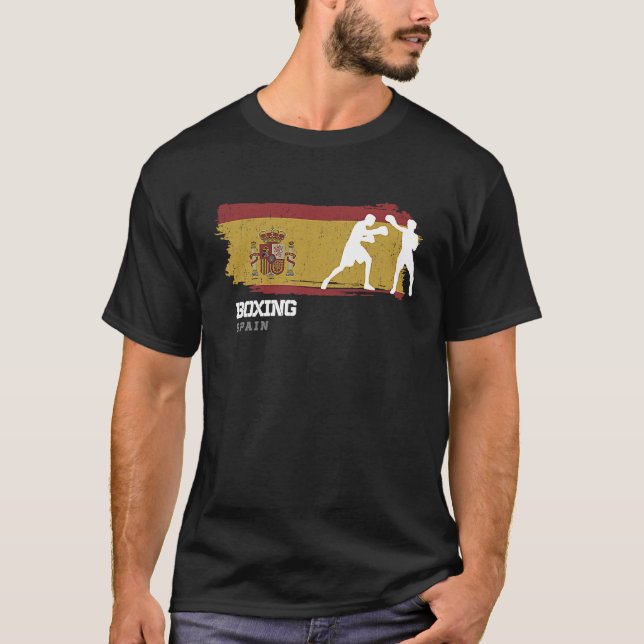 T-shirt Boxing Spain Combat Sports Fighter Boxing (Devant)