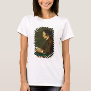 T-shirt Boy Building a Castle of Cards (huile sur toile)