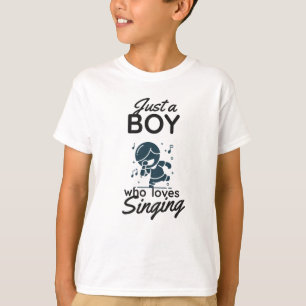 T-shirt Boy Who Loves Singer Music