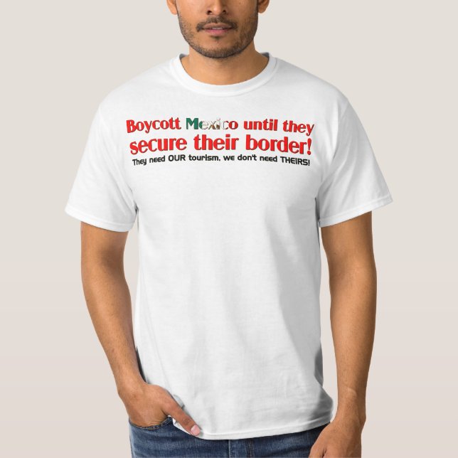 T-shirt Boycott Mexique (Devant)