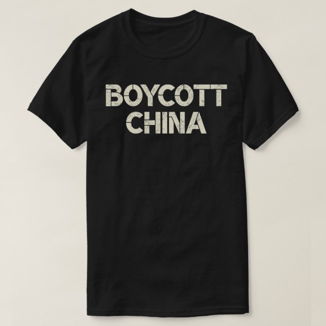 T-shirt Boycottez la Chine (Design devant)