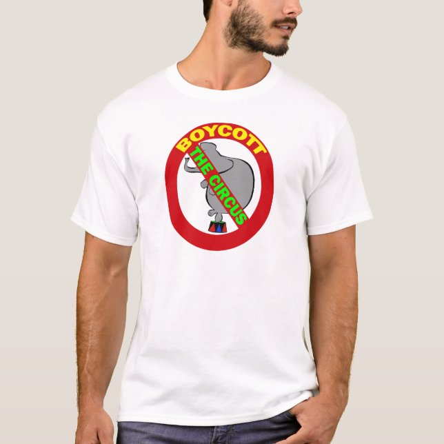 T-SHIRT BOYCOTTEZ LE CIRQUE (Devant)