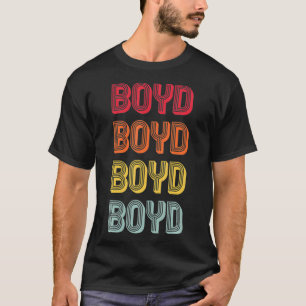 T-shirt BOYD Cadeau Nom de famille Funny Retro Vintage 80s