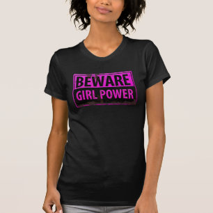T-shirt BOYER L'Énergie De La Fille - Panneau De Danger D