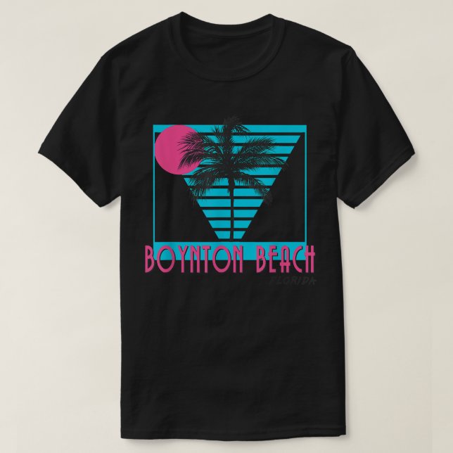 T-shirt Boynton Beach Floride T Cool rétro (Design devant)