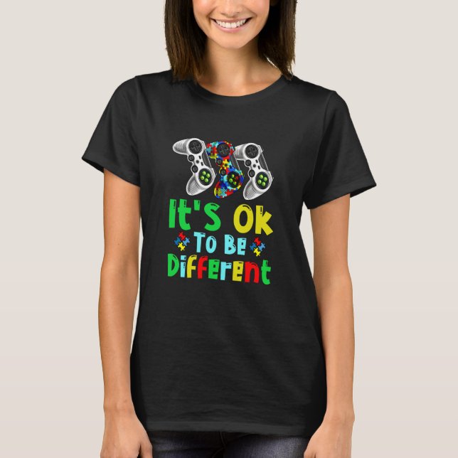 T-shirt Boys Autism Game Autism Awareness Month Day Men Ki (Devant)
