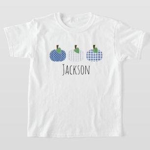 T-shirt Boys Blue Citrouille Trio