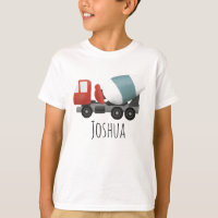 Boys Blue Construction Cement Mixer et nom