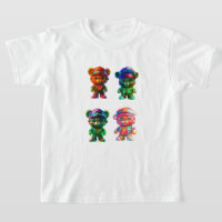 Boys coton Teddy Bear Tee - shirts