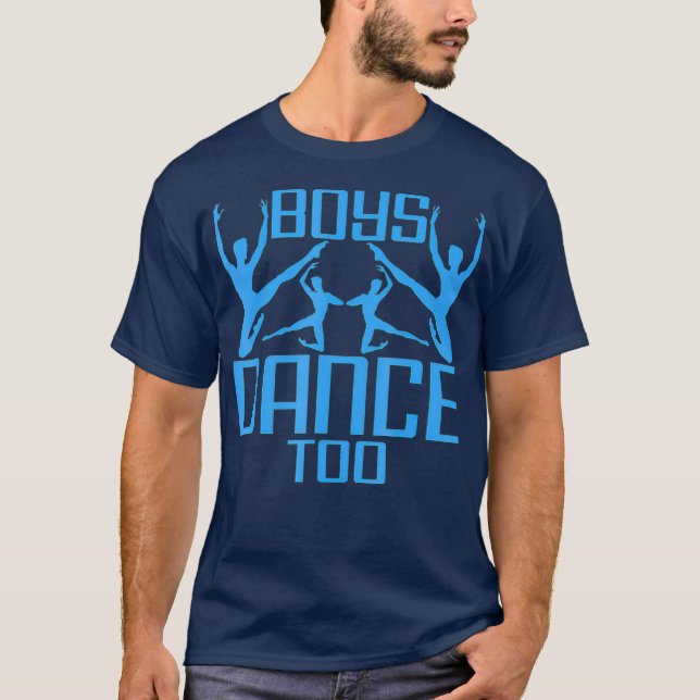 T-shirt Boys Danse Too Ballet Jazz Ballroom Danse (Devant)