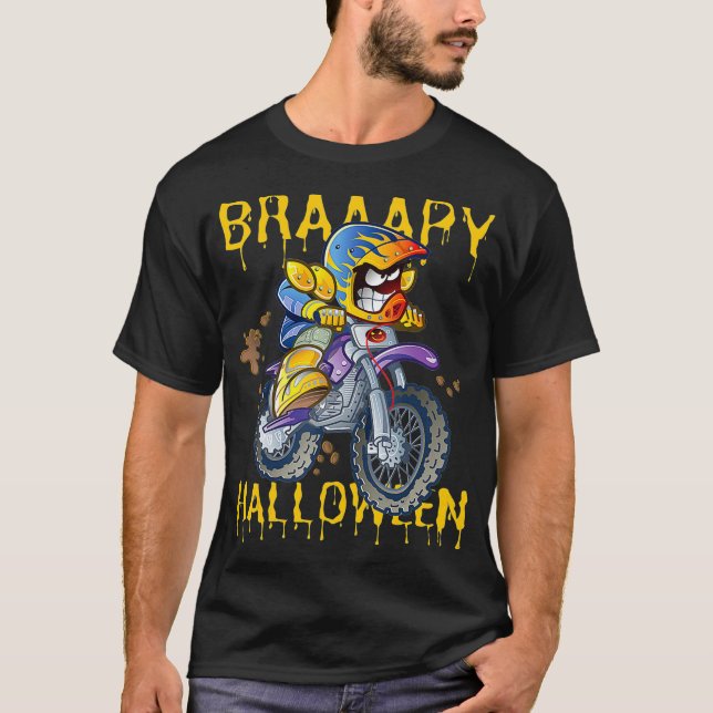 T-shirt Boys Dirt Bike Halloween Costume Dirt Biking Graph (Devant)