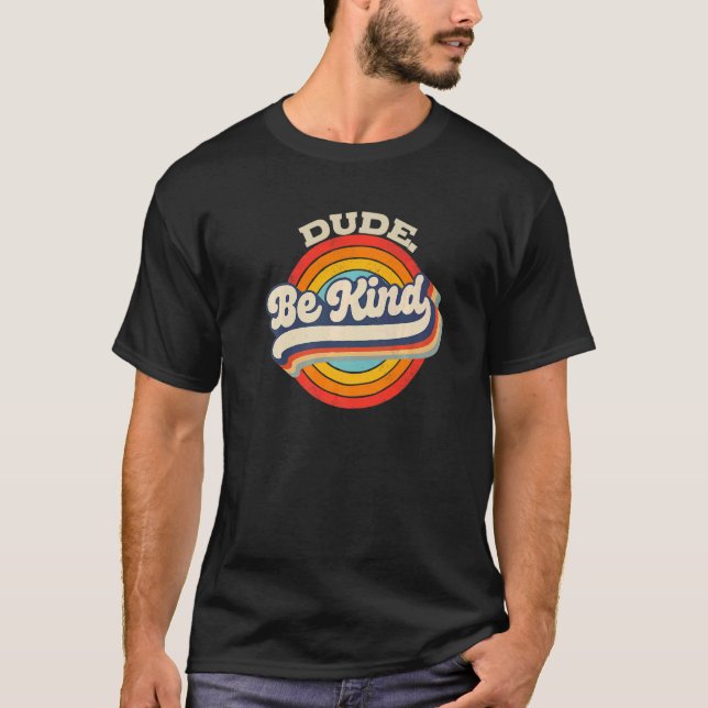 T-shirt Boys Kids retro Unity day  no bullies Dude be kind (Devant)