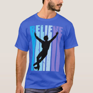 T-shirt Boys Motivational Ice Skater Figure Patinage Danse