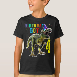 T-shirt Boys Rawr I'm 4 4TH Birthday Dinosaur Shirts Dinos