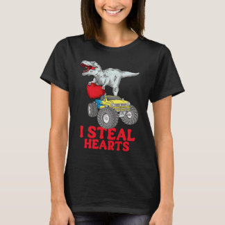 T-shirt Boys Saint-Valentin Enfants Dinosaure rex  Je vole