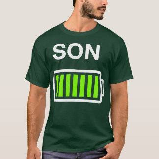T-shirt Boys Son BatterieMaman et papa Batterie basse