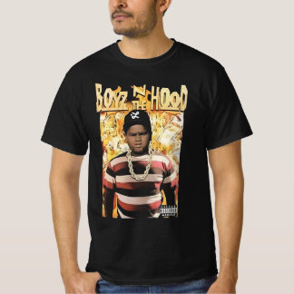 T-shirt boyz blanc dans le capot