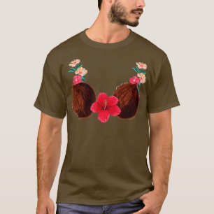 T-shirt Bra de noix de coco - Lei - Costume d'été - Hawaii