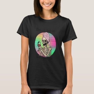 T-shirt Bra Hair Up Wine Pored Skeleton Maman