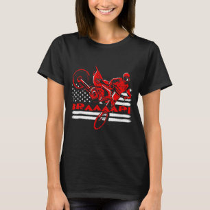 T-shirt Braaap American Flag Motocross Dirt Bike 1