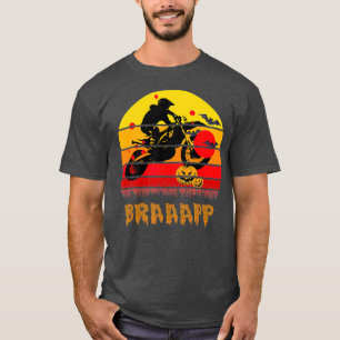 T-shirt Braaapp Funny Vintage Motocross Cadeau