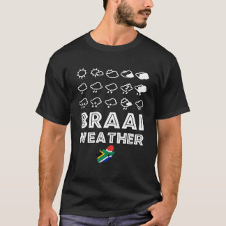 T-shirt Braai Météo Funny Afrique du Sud Famille BBQ