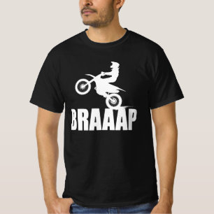 T-shirt BRAAP Motorcross Deux AVC Power Dirtbike Rider T